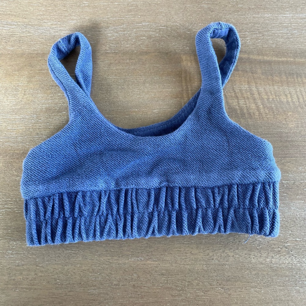 🎀  5 for $30 Fabletics Blue Terry Toddler Bralette in 2T